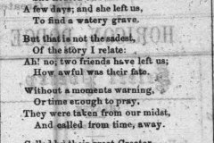Poem Written By Ellen Winter, Capt. Winters Wife