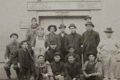 Crew In Front of the Van Brunt Seeder Company