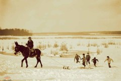 Sledding on the Marsh