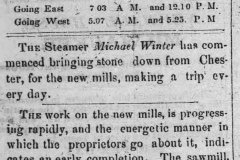 The M. Winter bringing in Stone